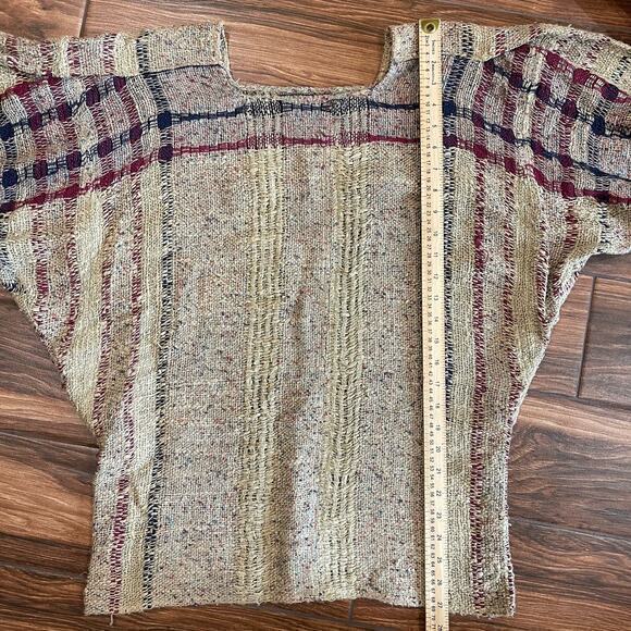 Rebecca Jane Noble Med* Wearable Art Hand Woven Short Sleeve Top Unique Artist - Picture 5 of 6
